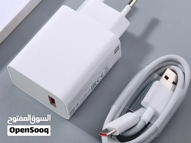 شاحن شاومي أصلي 33 واط مع كيبل Type-C — أصله مال جهاز Poco F3 — مستخدم قليل