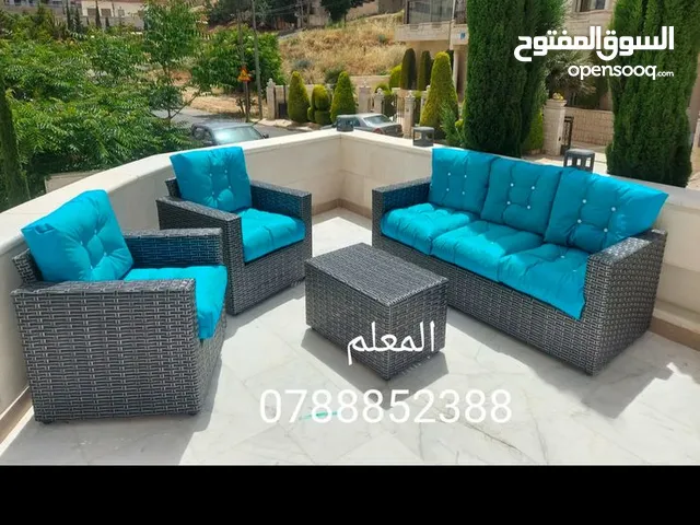 طقم رتان طقم خارجي طقم عضم طقم مرجيحه 3مقاعد مرجيحه عش البلبل كراسي بحر عضم بلاستك طقم كنب