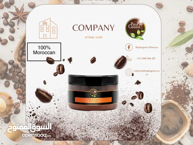 Coffee body scrub by BIOPROGREEN 100% natural