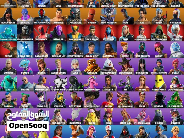 حساب فورت نايت للبيع او للبدل بحساب فري فاير .( ضمان مدى )