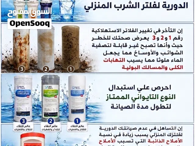 الصيانة الدورية للفلاتر المنزلية