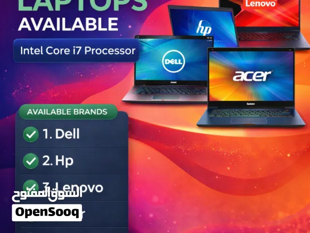 Laptops i7 available