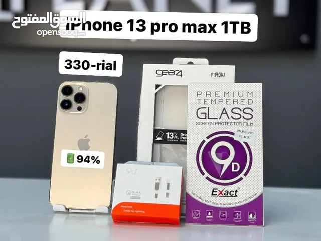 iPhone 13 Pro Max -1 TB - All great phone with cover cable & screen protector -94% Battery