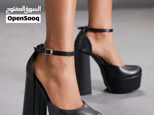 New Shein black platform heels