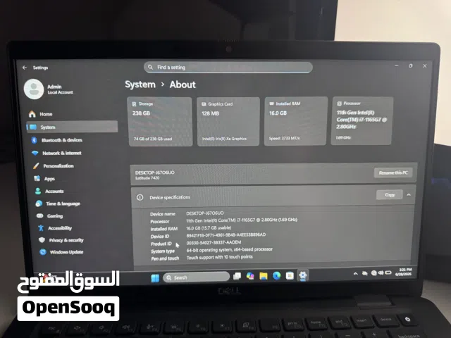 Dell latitude 7420 /16 ram /256G storage بسعر خرافي/core i7 gen 11