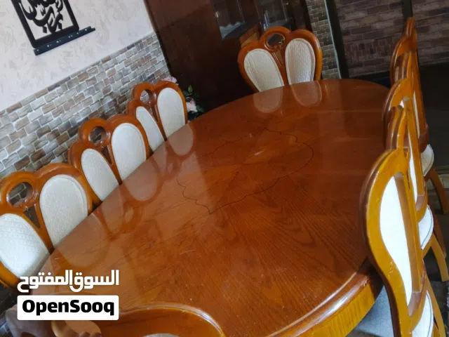 طاوله سفره خشب زان عدد كراسي 8 سعر 230