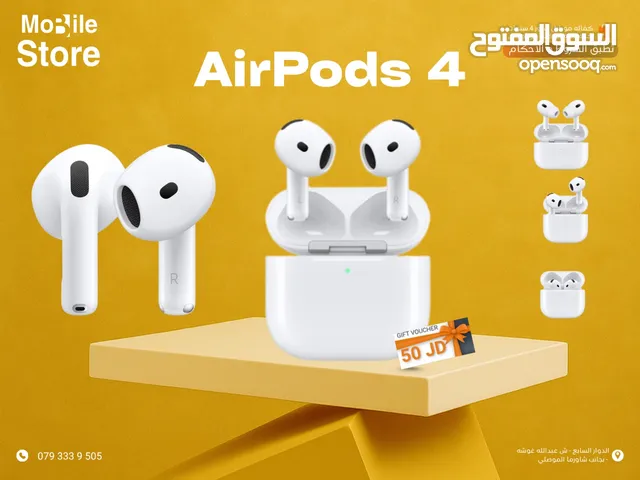 AIR PODS 4 AVAILABLE ANC AND NORMAL NEW / سماعه ابل ايربودس 4 متوفر عزل صوت ومتوفر عادي الجديده