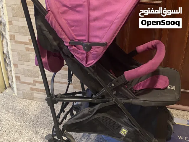 عربة أطفال مع كرسي أكل إستعمال بسيط