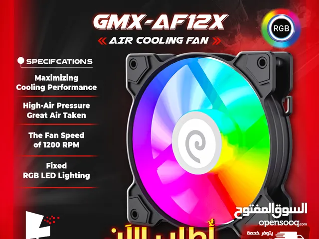 مروحة تبريد كيس بيسي كمبيوتر جيماكس تجميعة  إضاءة RGB  Gamemax GMX-AF12X  Air Cooling