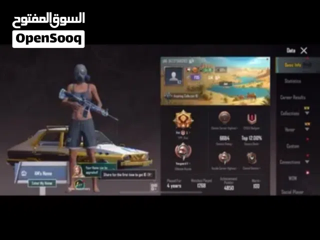 Pubg Accounts and Characters for Sale in Al Batinah