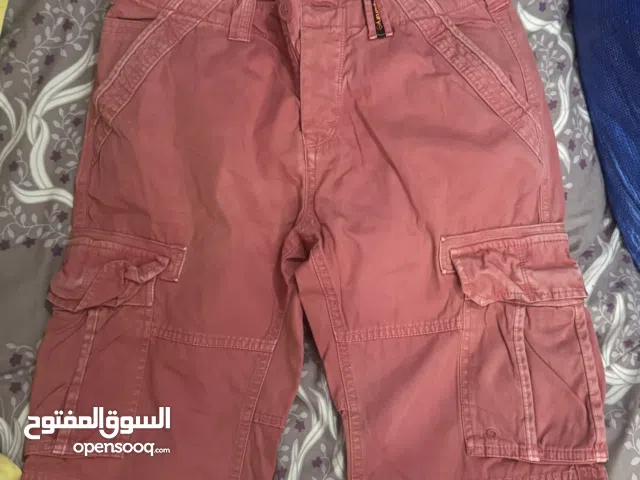 Authentic Superdry Red Cargo Shorts (Size 30 Waist)