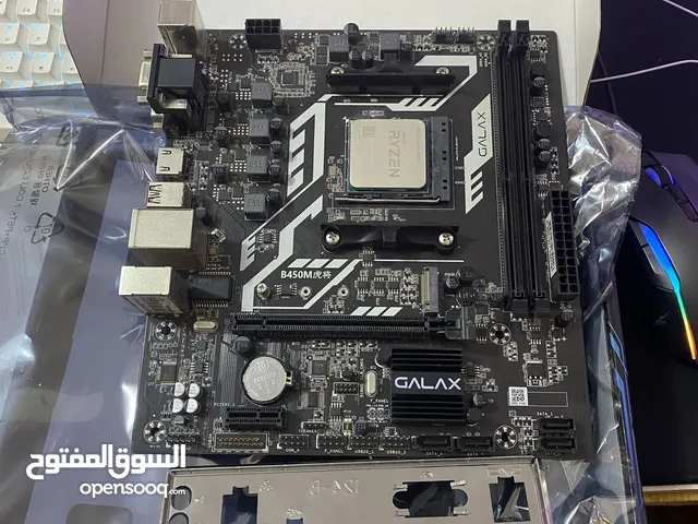 بورد B450M GALAX+معالج AMD R5 3400G