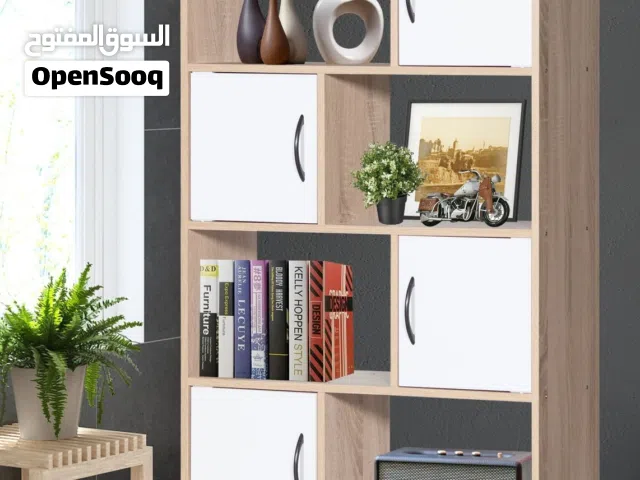 خزانة 4 رفوف مع درف تصميم بسيط وعملي / الكمية محدودة
