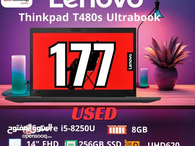 laptop Thinkpad T480s Ultrabook   Ci5-7  مستعمل بحالة الوكالة