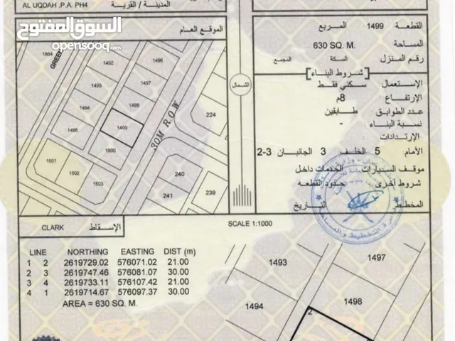 أرض سكنية اووول خط العقدة الرابعة بركاء انا المالك