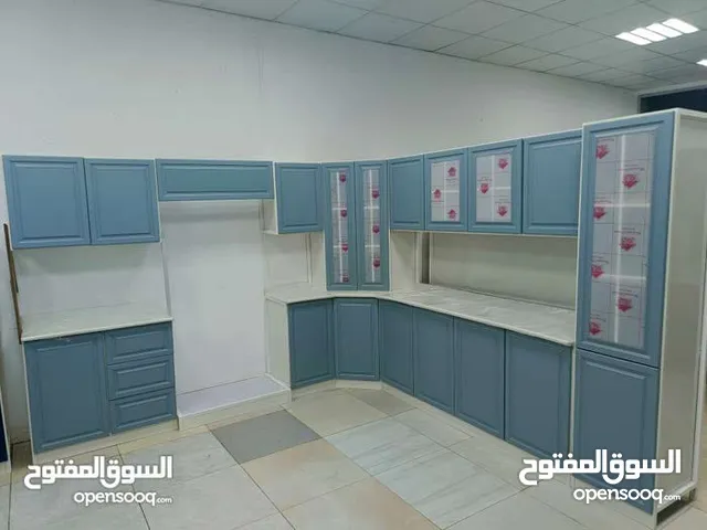 توجد لادينه احداث انواع المطابخ الحديثه جاهز تفصيل حسب الطلب صاج المنيوم كلادانك جميع الالوان متوفره