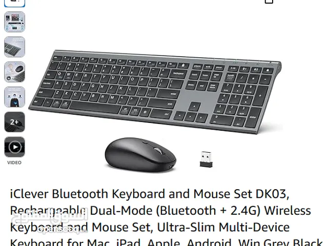 dk03 iclever keyboard mouse dual bluetooth mode