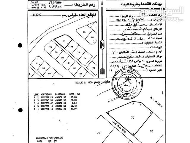 Residential Land for Sale in Al Batinah Saham