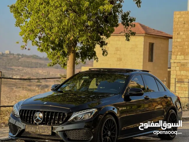 مرسيدس c200 AMG موديل 2016 ماطور 2000 تيبرو أسود ولا جرام بوية السيارة بحالة الشركة بيت لحم جوال