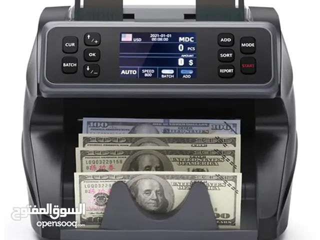 عد اوراق الاموال مختلطة ماكينة عد وفرز النقود المختلفة وكشف التزييف موديل FT-500S، اسود عداد اموال