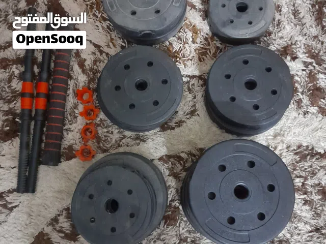 أوزان دامبلز للبيع 40 كيلو بسعر مميز بحالة شبه جديدة_ عمان