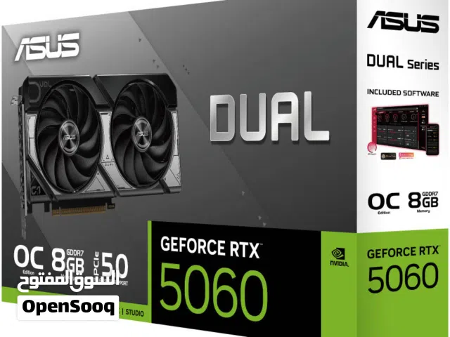 كرت شاشة RTX 5060 ASUS DUAL