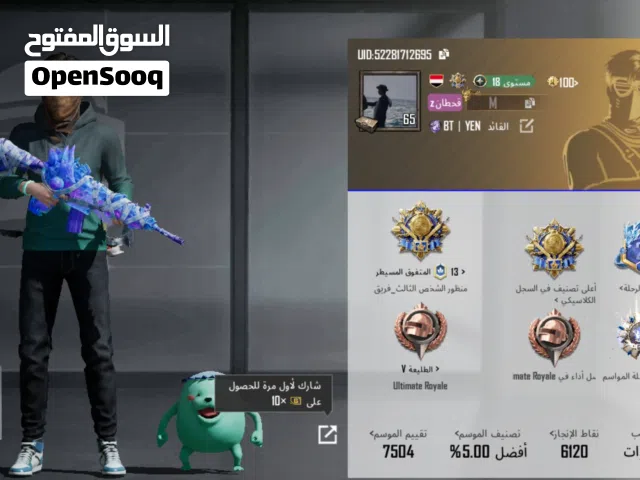 Pubg Accounts and Characters for Sale in Sana'a