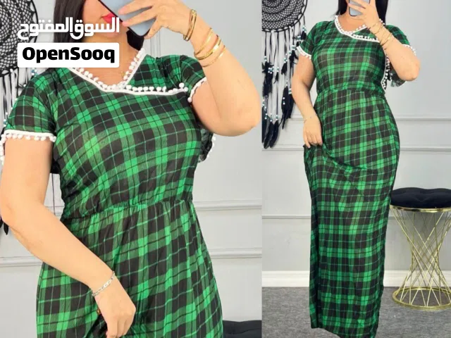 دشداشة طويلة مقفل خامة فانيلا
