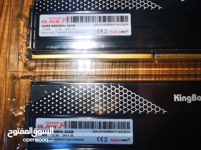 رام DDR5 اسطوري 48G نوع 2*24 Kingbank سرعة 6800 MHZ
