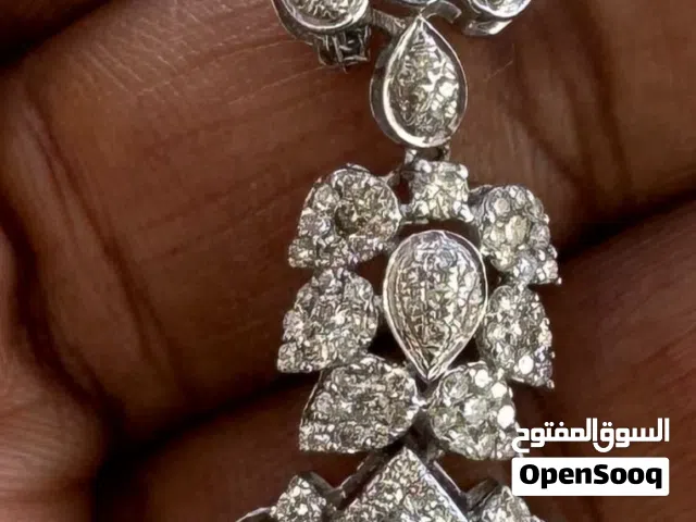 سلسال ذهب ابيض مرصع بالالماس