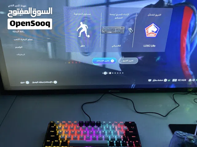 كيبورد كلش مرتب ونظيف استخدام قليل rgb