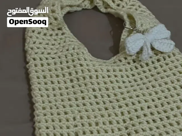 Crocheted tote mesh bag