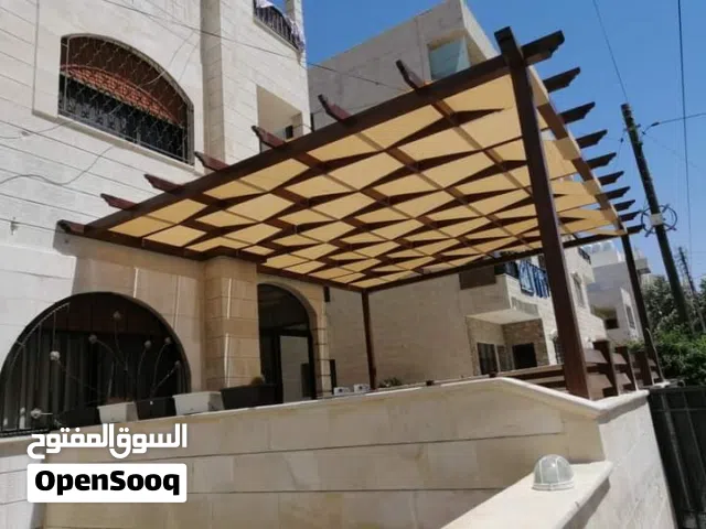 تركيب مظلات براغولات مع الاشرعة للساحات والمدارس . ومصفات السيارت ..