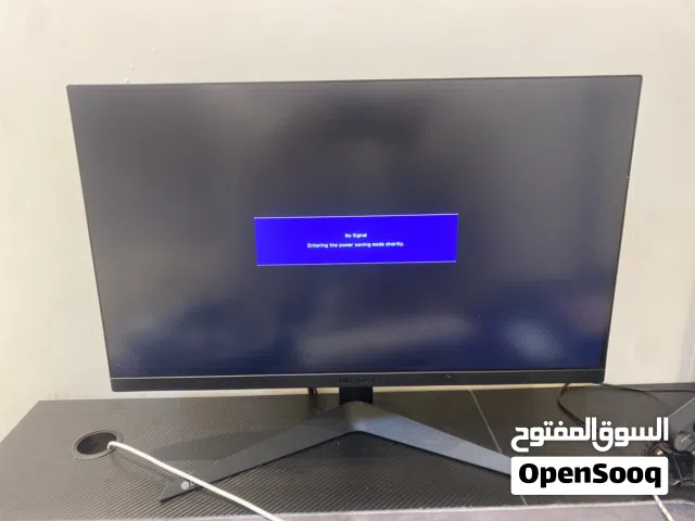شاشة 24 بوصه 165 هيرتز فيها شمخه بسيطه السعر 200