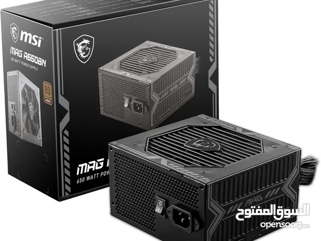 باور سبلاي جيمنج ام اس اي اصلي 650 واط حقيقي MSI MAG 650W 80+ BRONZE GAMING POWER SUPPLY