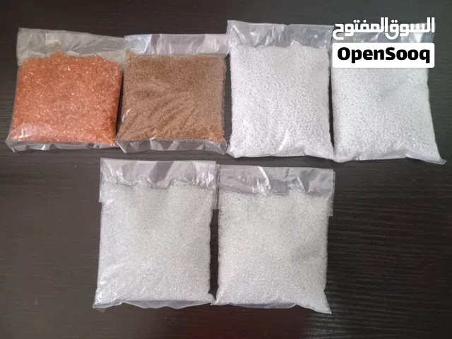 6 Packets of Beads, 5 Bamboo Material Pieces & 1 Satin Piece 112×96cm - All New Multipurpose Items