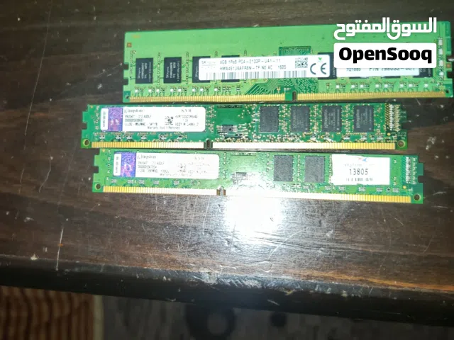 متوفر رام 4 جيجا ddr3 حبتين ومتوفر حبة 4 جيجاddr4 السعر الddr3الحبتين ب50 والddr4 الحبة ب50