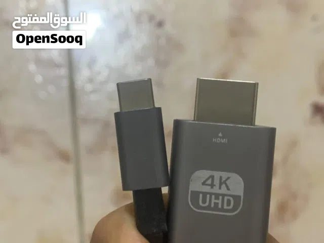 Type-C to HDMI 4K UHD Cable (موديل TH001)  المواصفات: 	•	مدخل: USB Type-C 	•	مخرج: HDMI 	•	يدعم دقة
