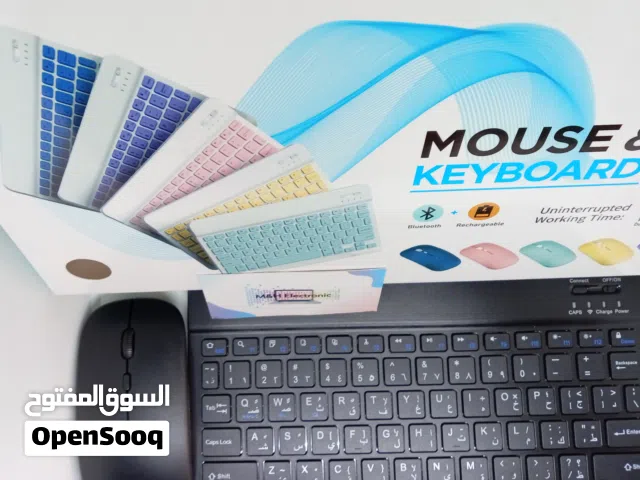 كيبورد وماوس لاسلكي مناسب للكمبيوترات والتابلتات