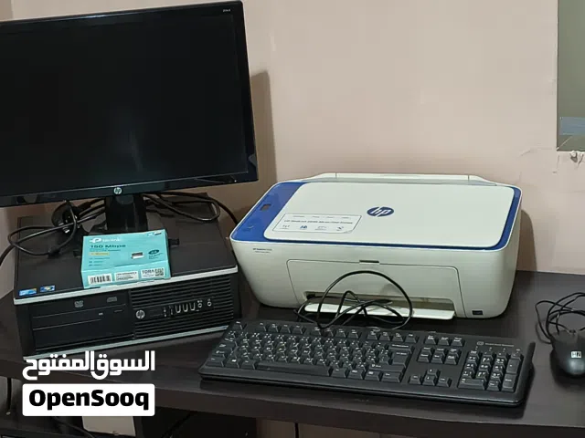 Complete PC for Sale – HP Desktop, Monitor, Keyboard, Mouse, Wi-Fi Adapter & HP All-in-One Printer