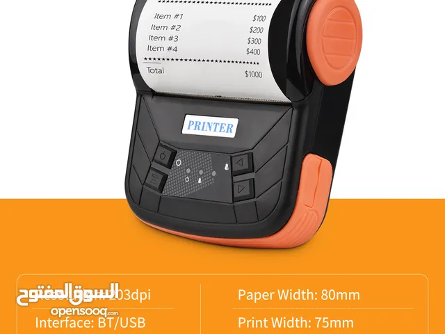 طابعة حرارية محمولة , لاسلكية , بلوتوث , MTP-3