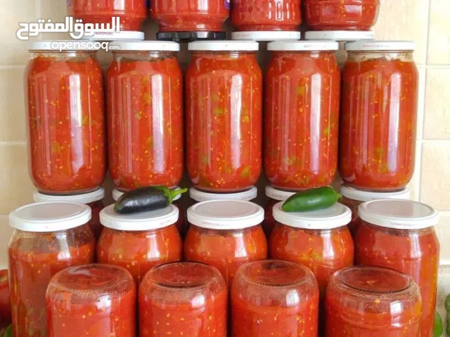 صناعة الهريسة العربية وفلفل المسير.