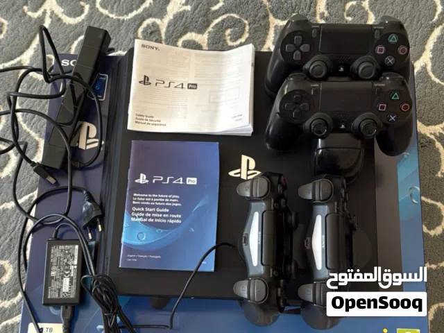 100% Original PlayStation 4 Pro 1TB Bundle – 4 Original Controllers + PlayStation Camera