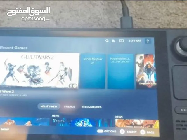 steam deck ستيم ديك مستعمل 6-7 شهور 256 ج و 256 ميموري كارد استعمال خفيف