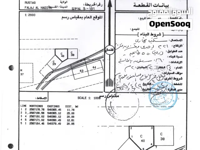 ارض وبنايه ( اقرأ الوصف ):(سكني تجاري فلج الحديث) و ( بنايه في صناعيه الرستاق )