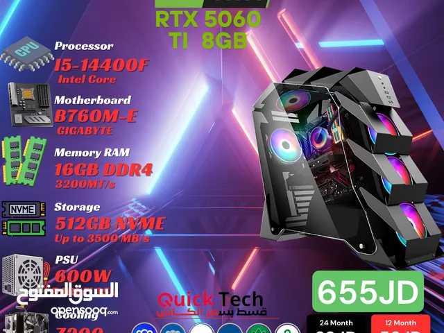 بي سي جيمنج PC GAMING RTX 5060 ti 8GB