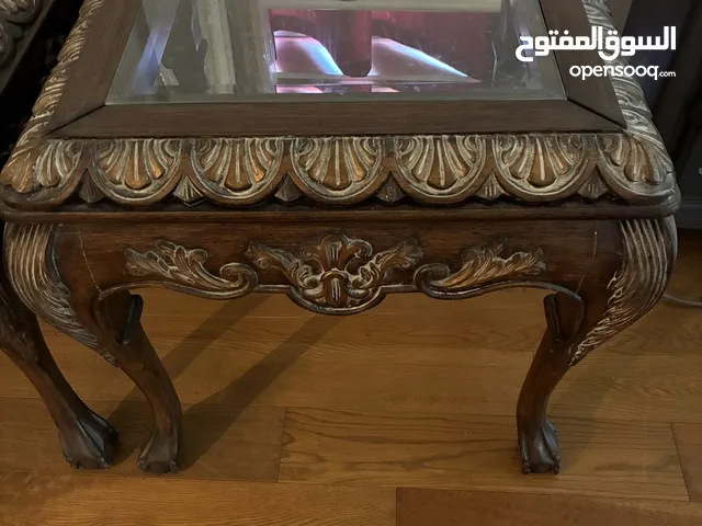 طاولات صالون فخمة /حفر يدوي لعشاق الأنتيك/سعر خاص جدًّا على إثنين