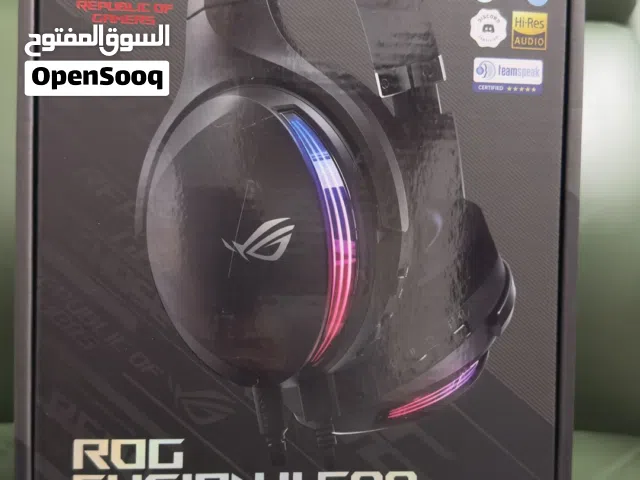 اسوز روغ Asus rog Fusion II 500 HD sound السماعة غنية عن التعريف من شوكة اسوز وتدعم الذكاء الصناعي