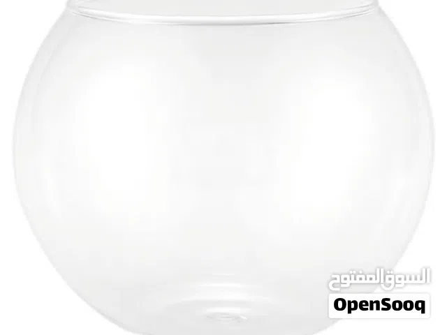 أحواض دائريه زجاجيه صغيره مناسبه لجميع الأسماك الصغيره والمتوسطه