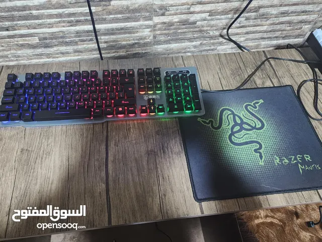 كيبورد gaming و ماوس باد مستعمل في حالة جديد